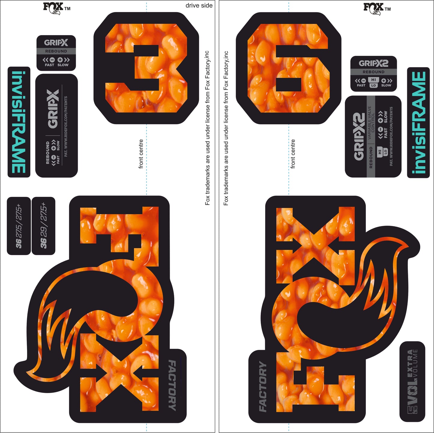 Fox 36 Factory 2026 Decals