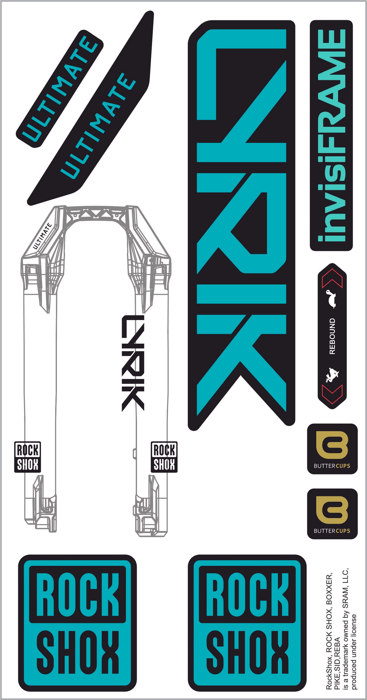 Rock Shox Lyrik Ultimate 2027 Decals
