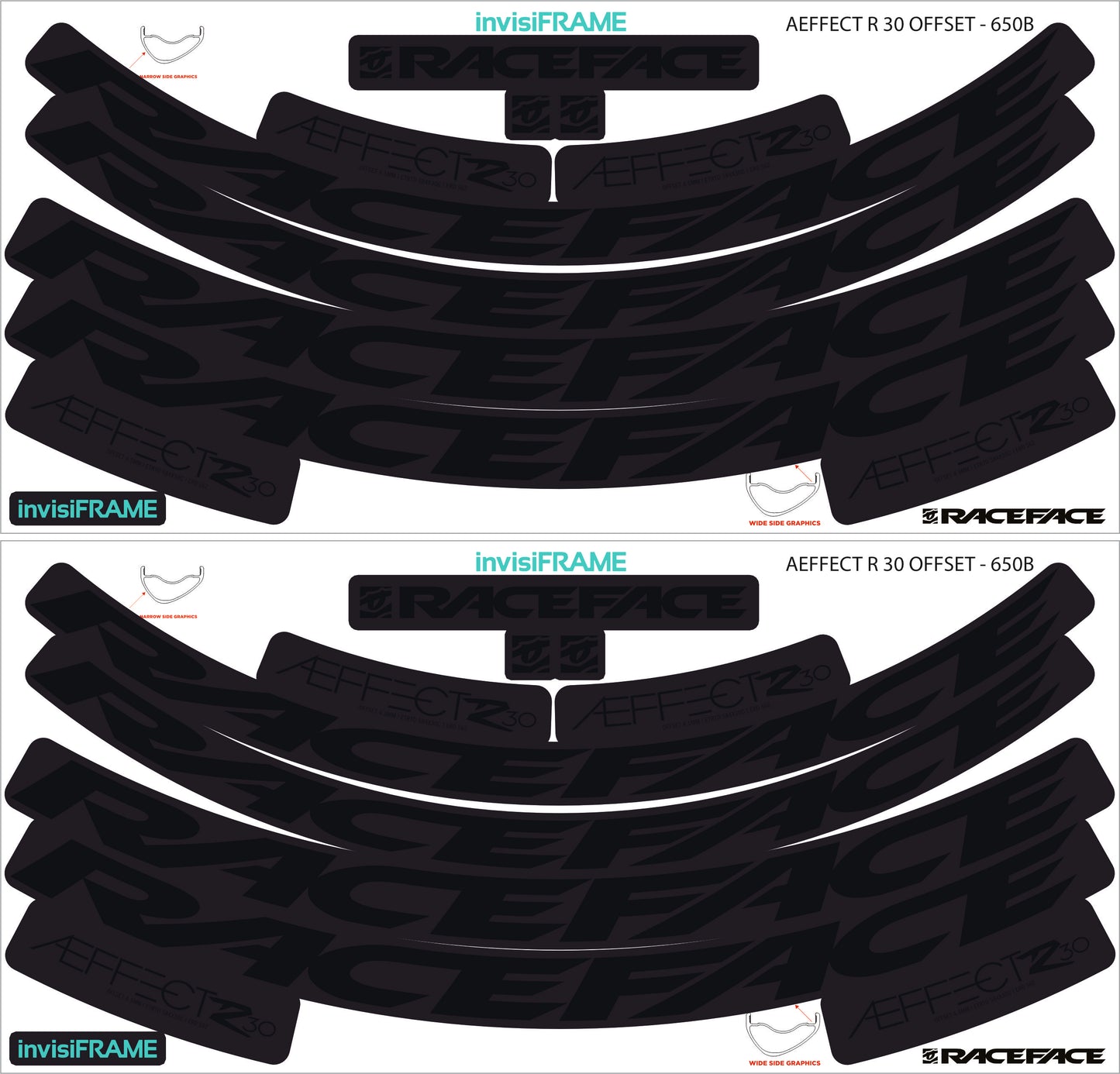 Raceface AEFFECT R 30 Offset 27.5 Decals