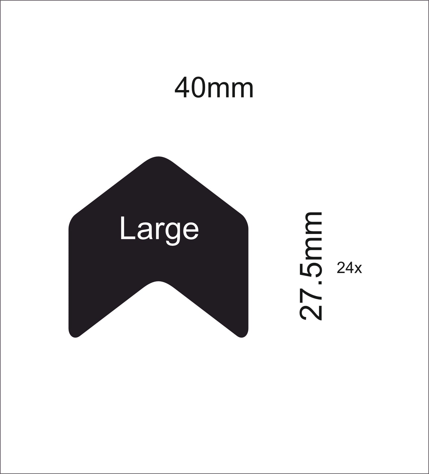 INVISISAFE Chevrons 40mm