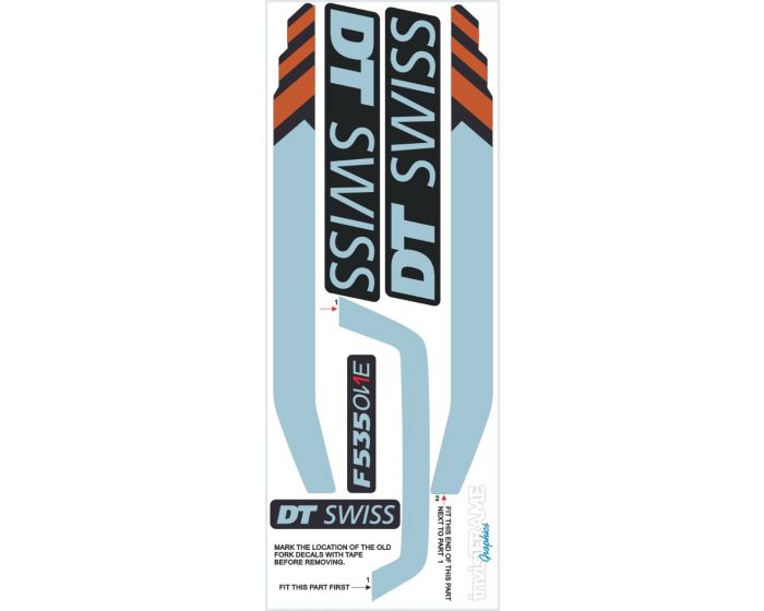 DT SWISS F535 ONE 27.5 Fork Decals 2019/20/21/22/23/24