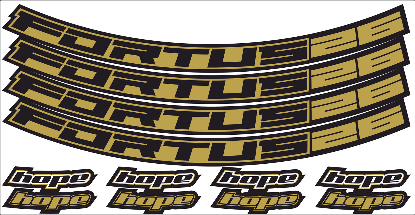 Hope Fortus 26 29er Decals