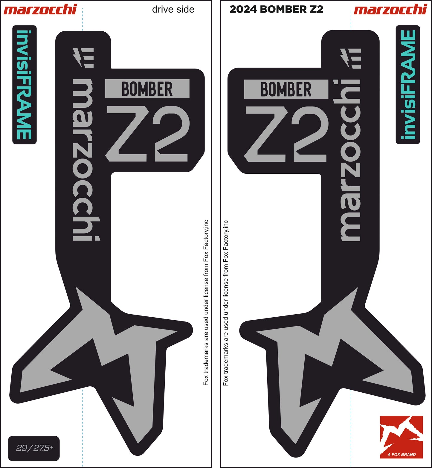 Marzocchi Bomber Z2 eOptimized 2024 Decals