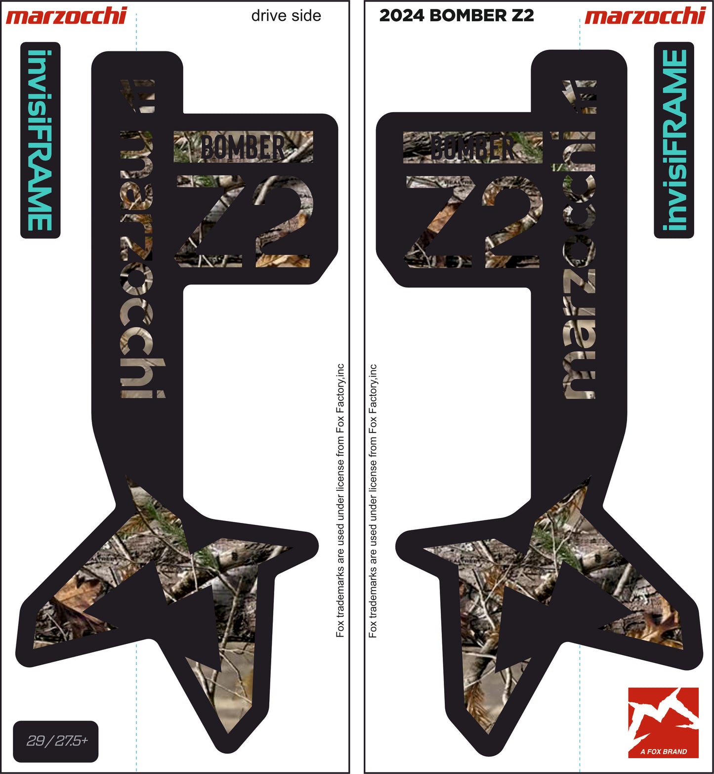 Marzocchi Bomber Z2 eOptimized 2024 Decals