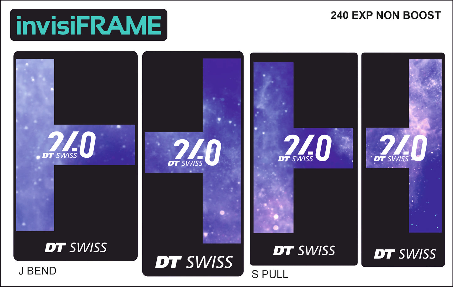 DT Swiss 240 EXP Non Boost Hub Decals