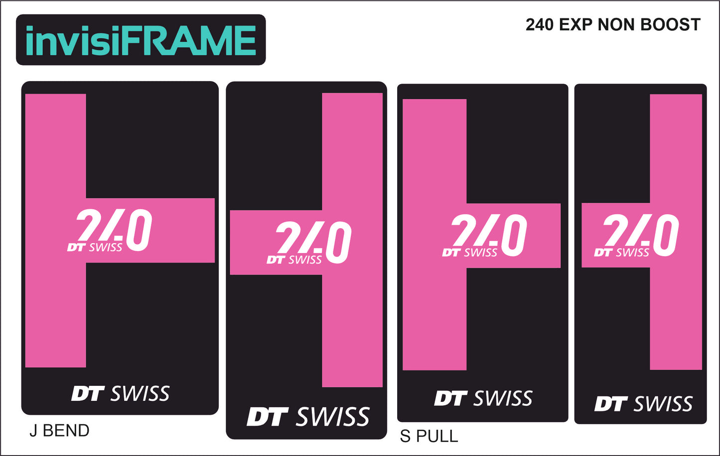 DT Swiss 240 EXP Non Boost Hub Decals