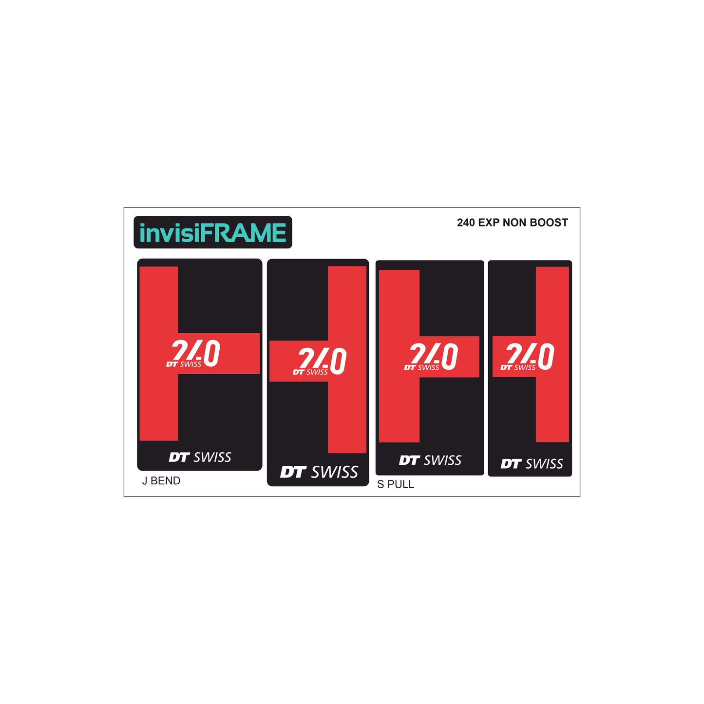 DT Swiss 240 EXP Non Boost Hub Decals