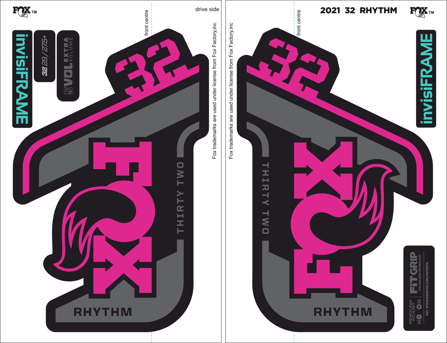 Fox 32 Rhythm 2021 Decals