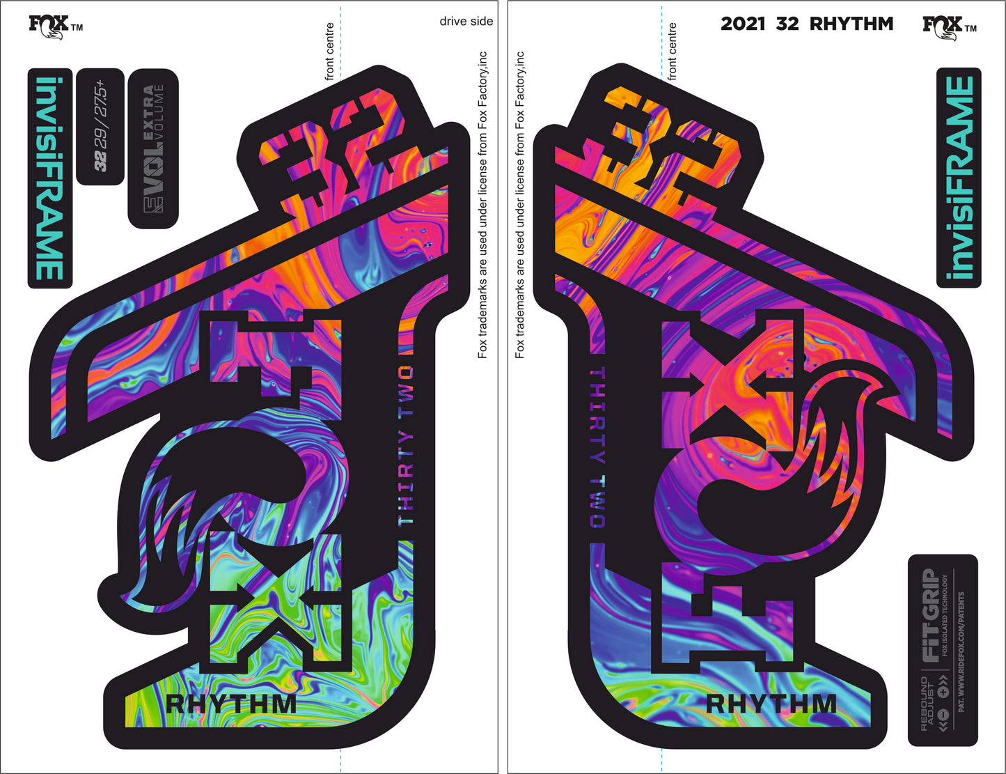 Fox 32 Rhythm 2021 Decals