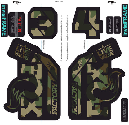 Fox 34 Factory LIVE VALVE 2021 Decals