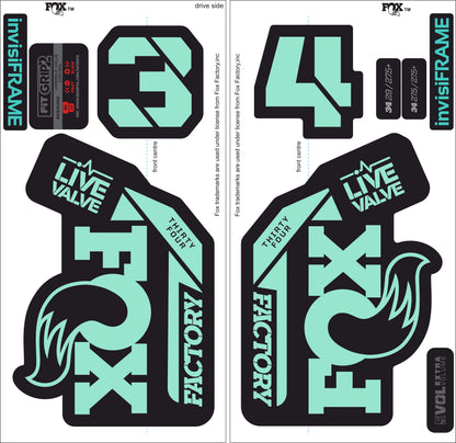 Fox 34 Factory LIVE VALVE 2021 Decals