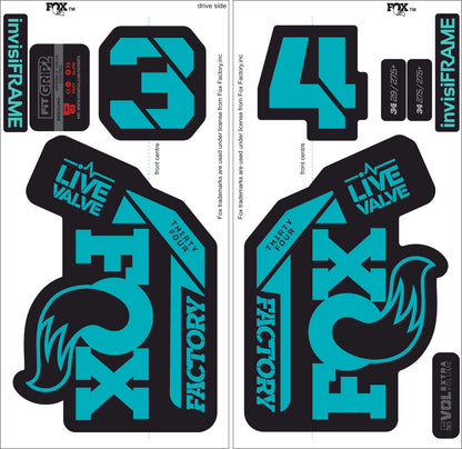 Fox 34 Factory LIVE VALVE 2021 Decals