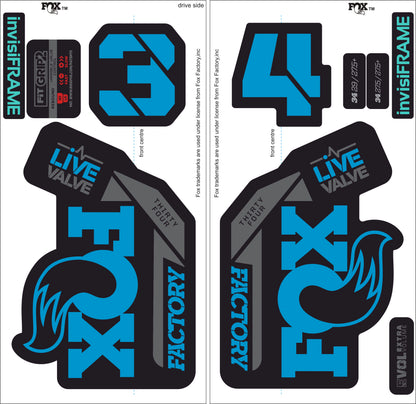 Fox 34 Factory LIVE VALVE 2021 Decals