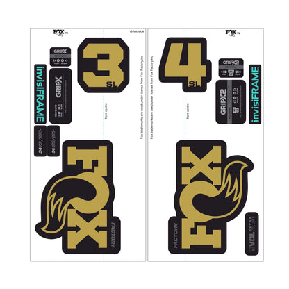 Fox 34 SL Factory 2026 DECALS