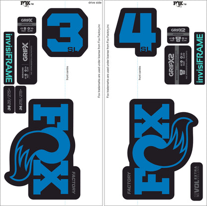 Fox 34 SL Factory 2026 DECALS