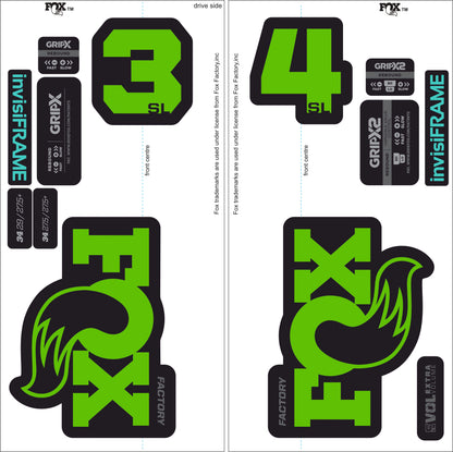 Fox 34 SL Factory 2026 DECALS