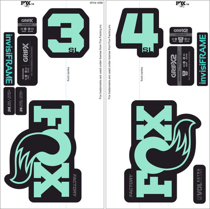Fox 34 SL Factory 2026 DECALS