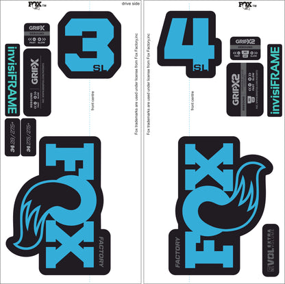 Fox 34 SL Factory 2026 DECALS
