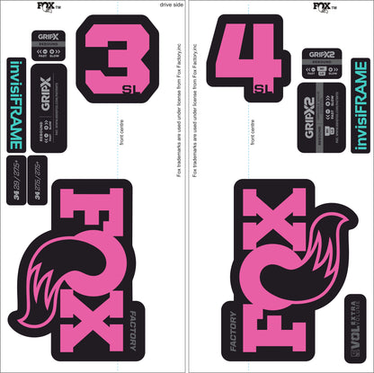 Fox 34 SL Factory 2026 DECALS