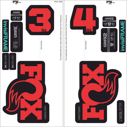 Fox 34 SL Factory 2026 DECALS
