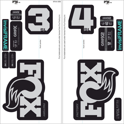 Fox 34 SL Factory 2026 DECALS