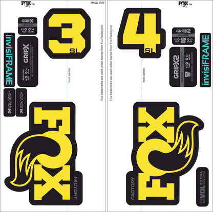Fox 34 SL Factory 2026 DECALS