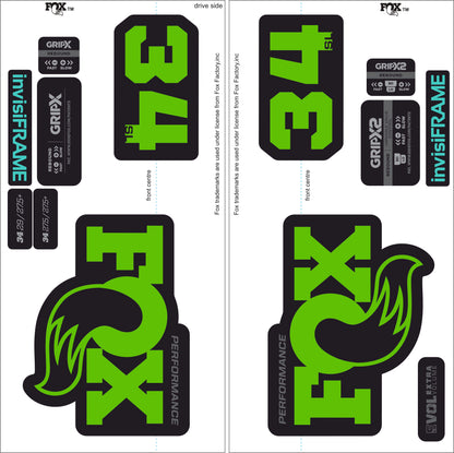 Fox 34 SL Performance 2026 DECALS