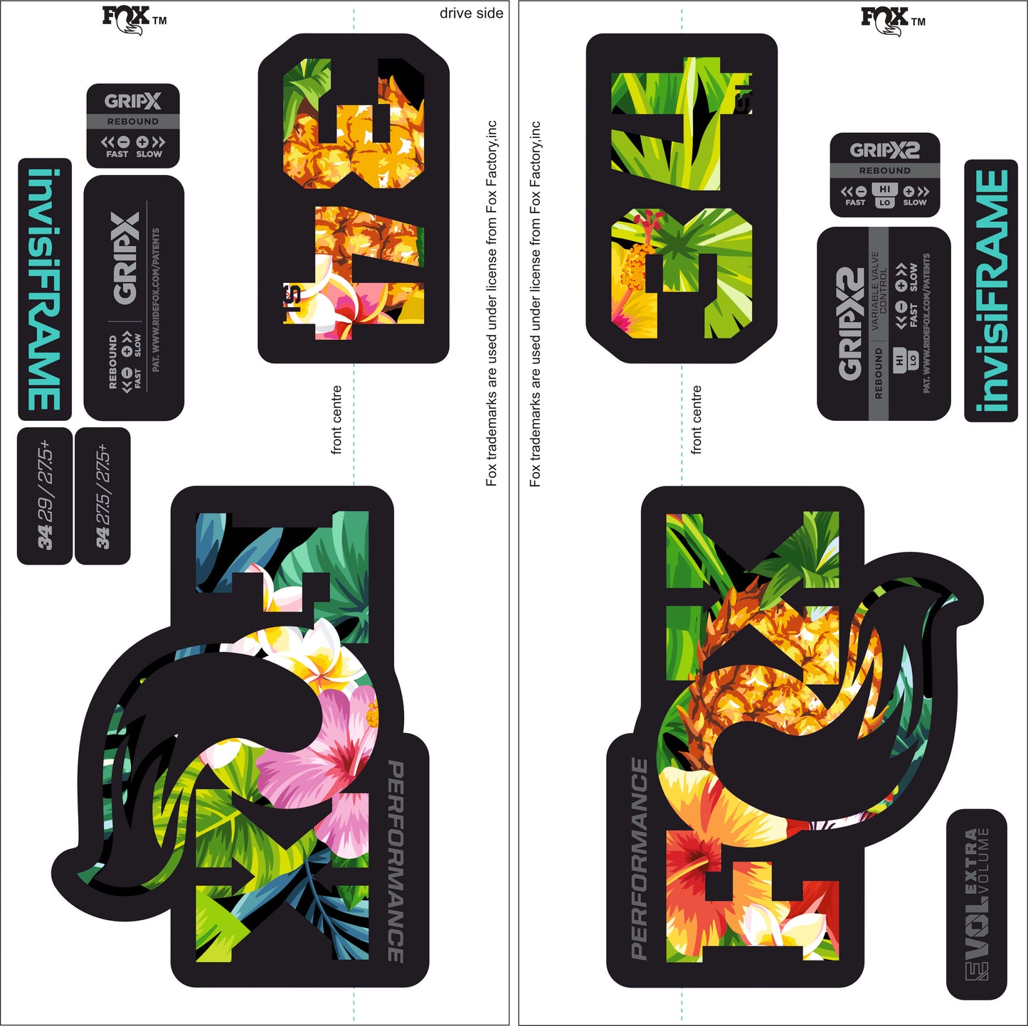 Fox 34 SL Performance 2026 DECALS