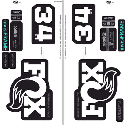 Fox 34 SL Performance 2026 DECALS