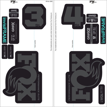 Fox 34 SL Performance Elite 2026 DECALS
