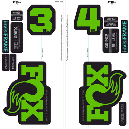 Fox 34 SL Performance Elite 2026 DECALS