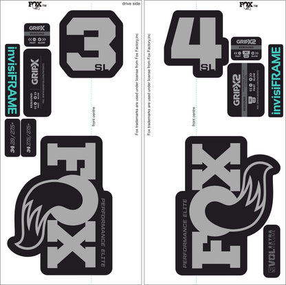 Fox 34 SL Performance Elite 2026 DECALS