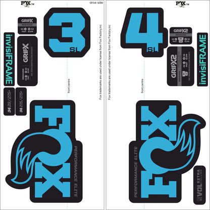 Fox 34 SL Performance Elite 2026 DECALS