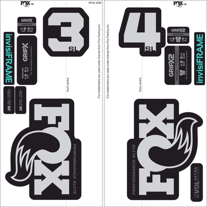 Fox 34 SL Performance Elite 2026 DECALS