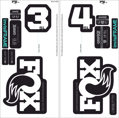 Fox 34 SL Performance Elite 2026 DECALS