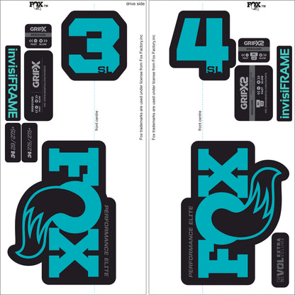 Fox 34 SL Performance Elite 2026 DECALS