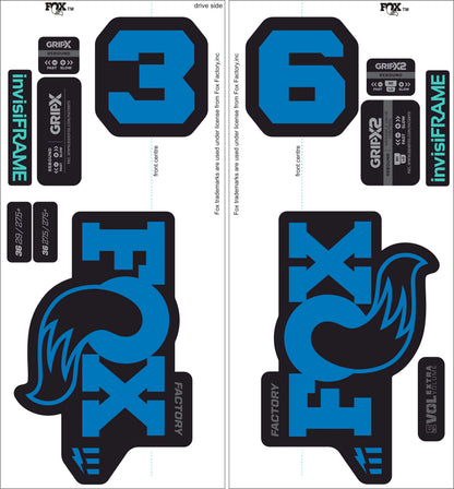 Fox 36 Factory E Bike 2025 decals
