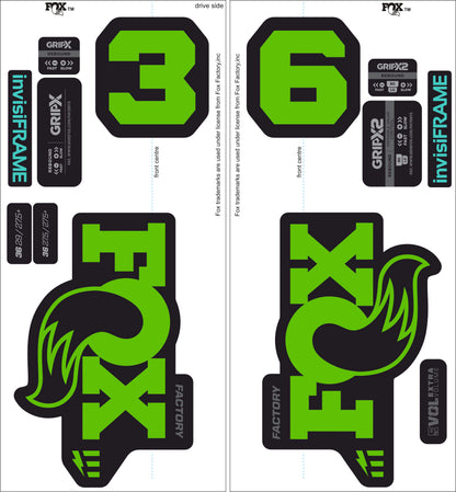 Fox 36 Factory E Bike 2025 decals