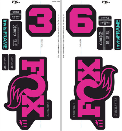 Fox 36 Factory E Bike 2025 decals