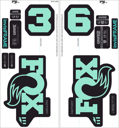 Fox 36 Factory E Bike 2025 decals