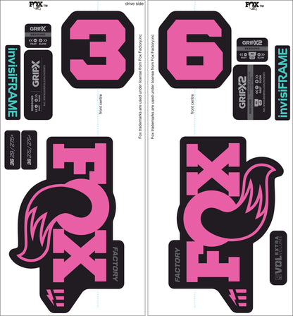 Fox 36 Factory E Bike 2025 decals