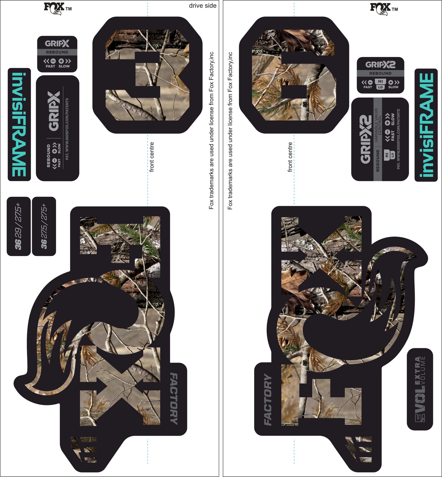 Fox 36 Factory E Bike 2025 decals