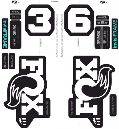 Fox 36 Factory E Bike 2025 decals