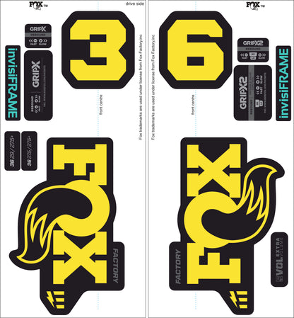 Fox 36 Factory E Bike 2025 decals