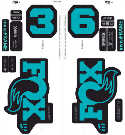 Fox 36 Factory E Bike 2025 decals