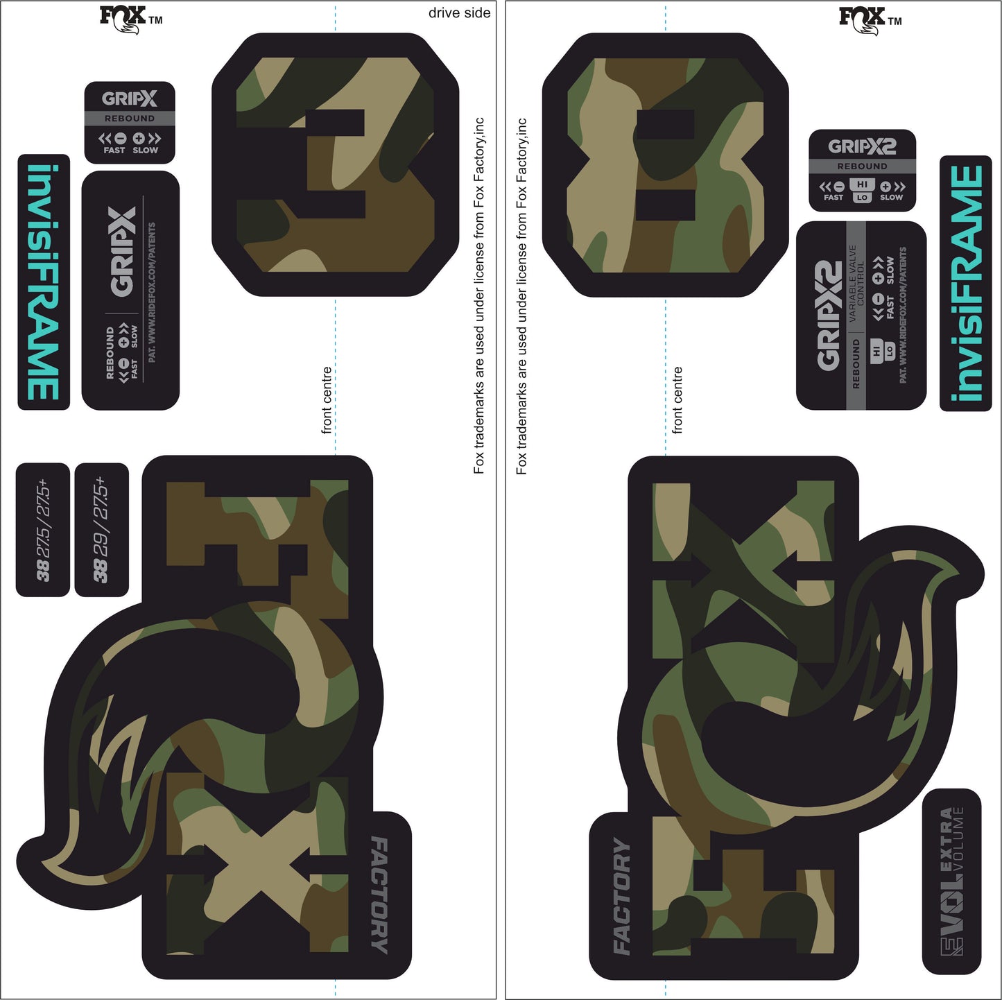 Fox 38 Factory 2026 Decals