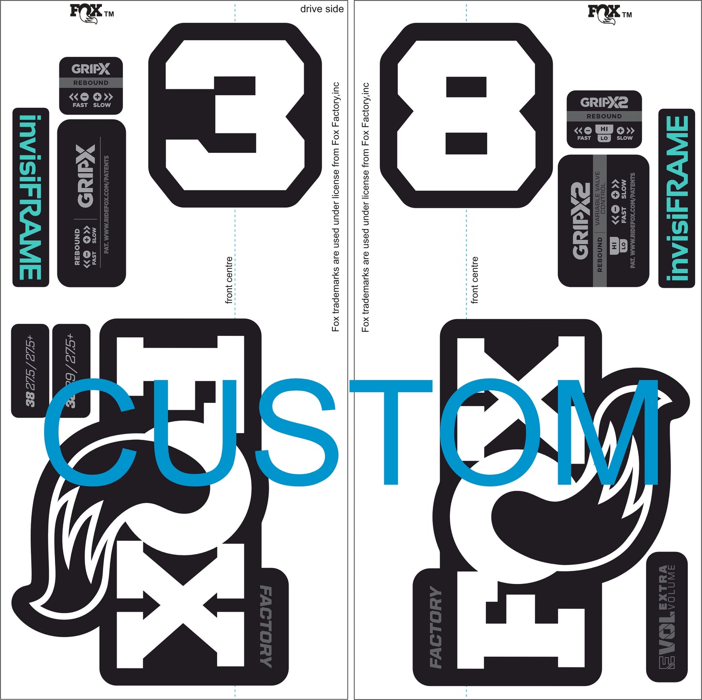 Fox 38 Factory 2026 Decals