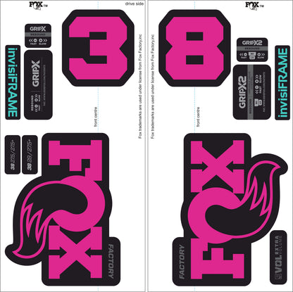 Fox 38 Factory 2026 Decals