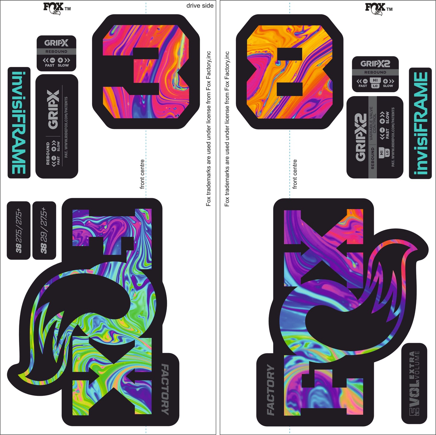 Fox 38 Factory 2026 Decals