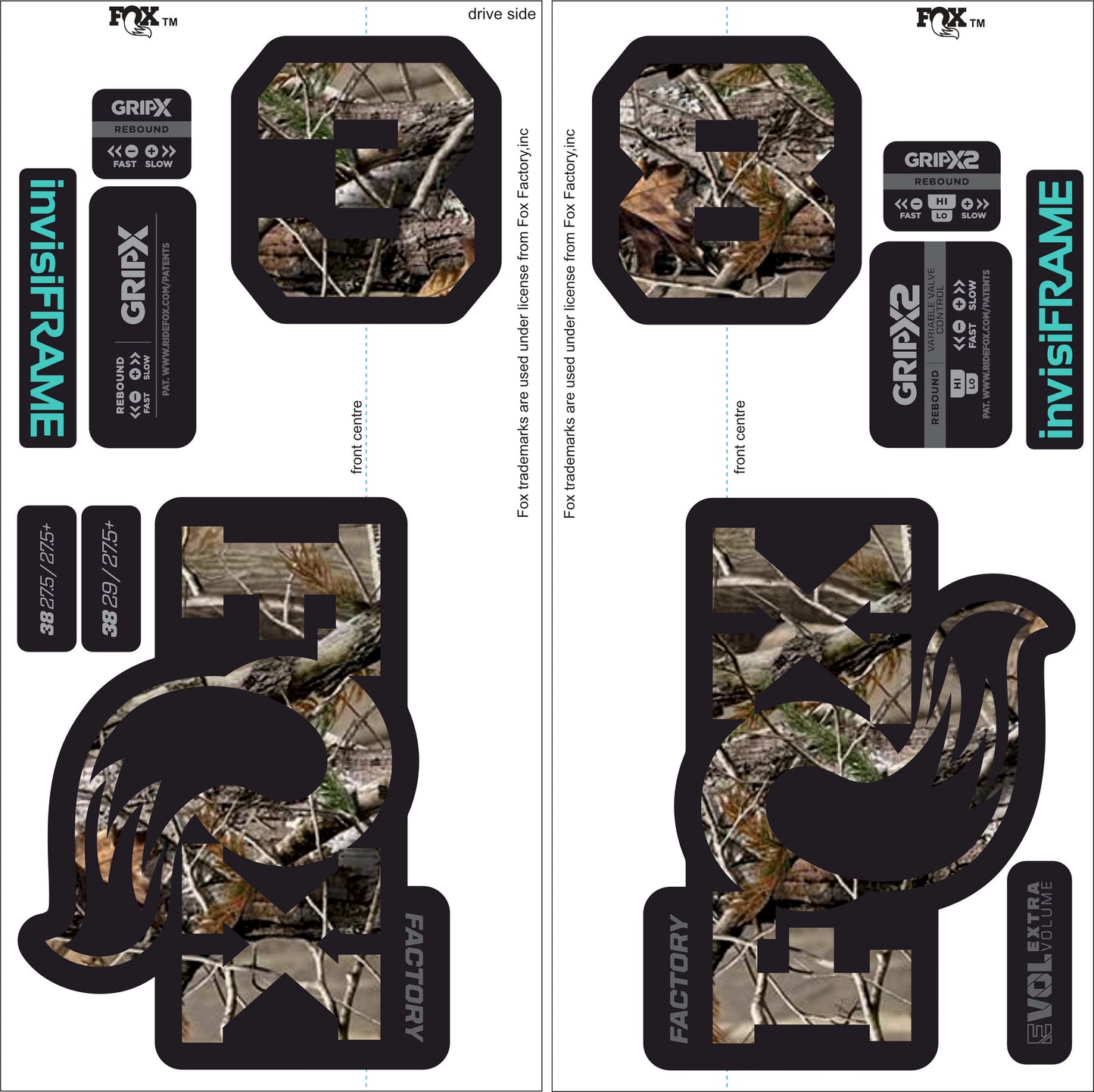 Fox 38 Factory 2026 Decals